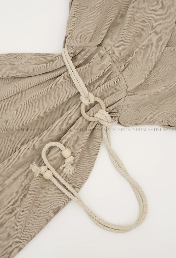 پیراهن ضربدری کمرکنفی کد1005343